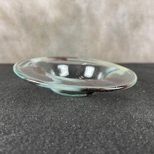 Beautiful Small Hand Blown Art Glass Candy Dish Very Cool Design